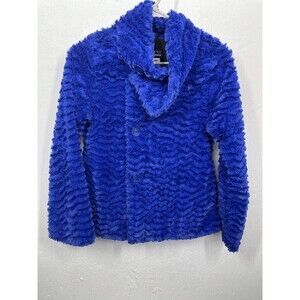 PATAGONIA GIRLS FAUX FUR BLUE COAT SIZE XL 14